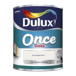 Dulux Once Pure Brilliant White - Gloss Paint - 750ml 9 Dulux Once Pure Brilliant White - Gloss Paint - 750ml -Home Improvement 12803979 1094842797329413