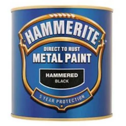 Hammerite Black - Hammered Exterior Metal Paint - 2.5L