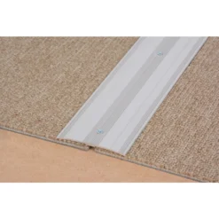 Vitrex Extra Wide Cover Strip Carpet Edge - Silver 900mm -Home Improvement 12804456 1134842737384532