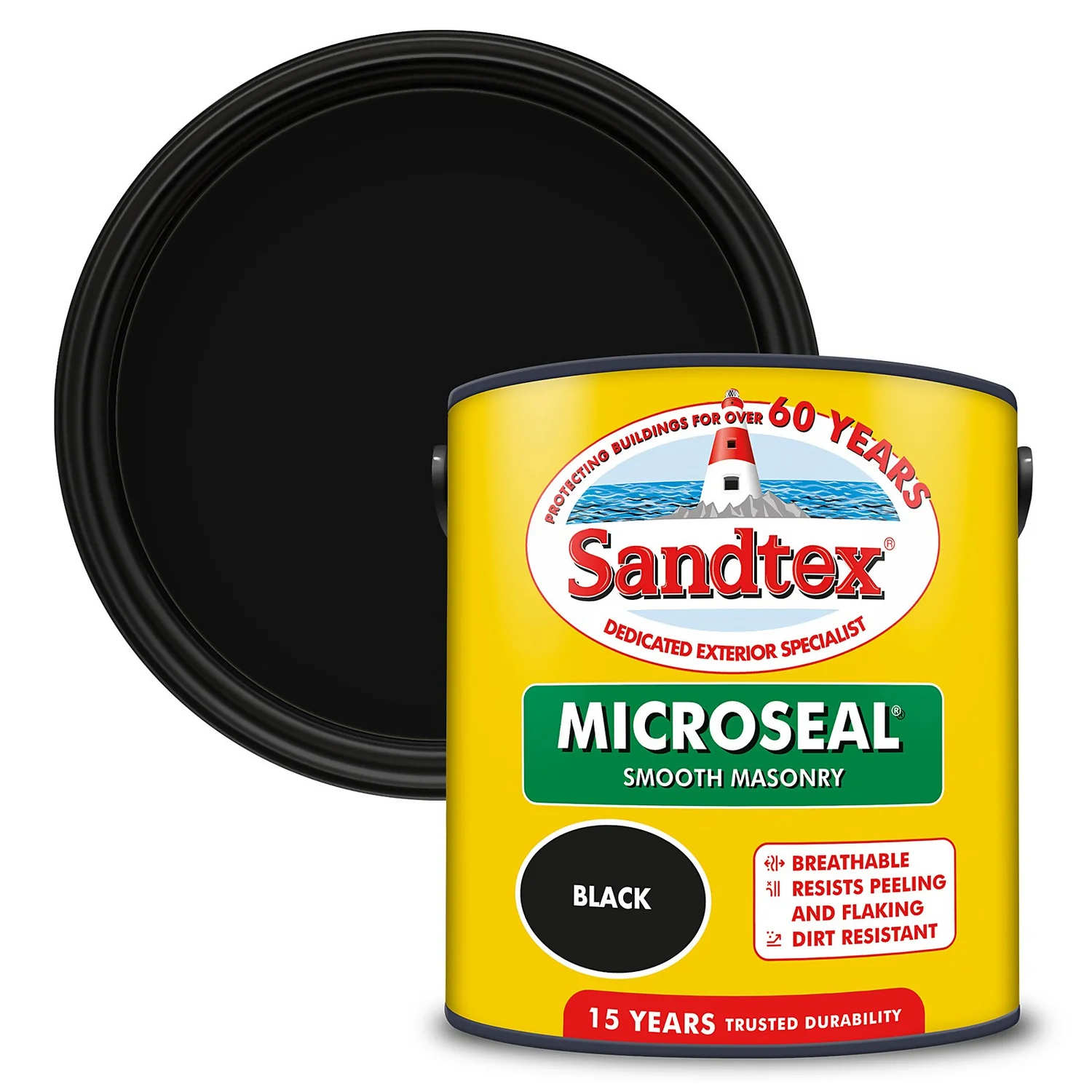 Sandtex® Ultra Smooth Masonry Paint Black - 2.5L 3 Sandtex® Ultra Smooth Masonry Paint Black - 2.5L