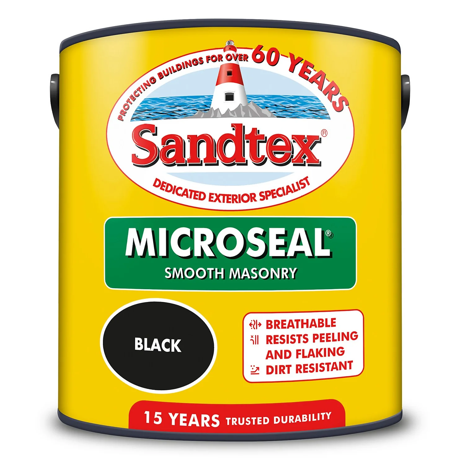 Sandtex® Ultra Smooth Masonry Paint Black - 2.5L 10 Sandtex® Ultra Smooth Masonry Paint Black - 2.5L - Image 8