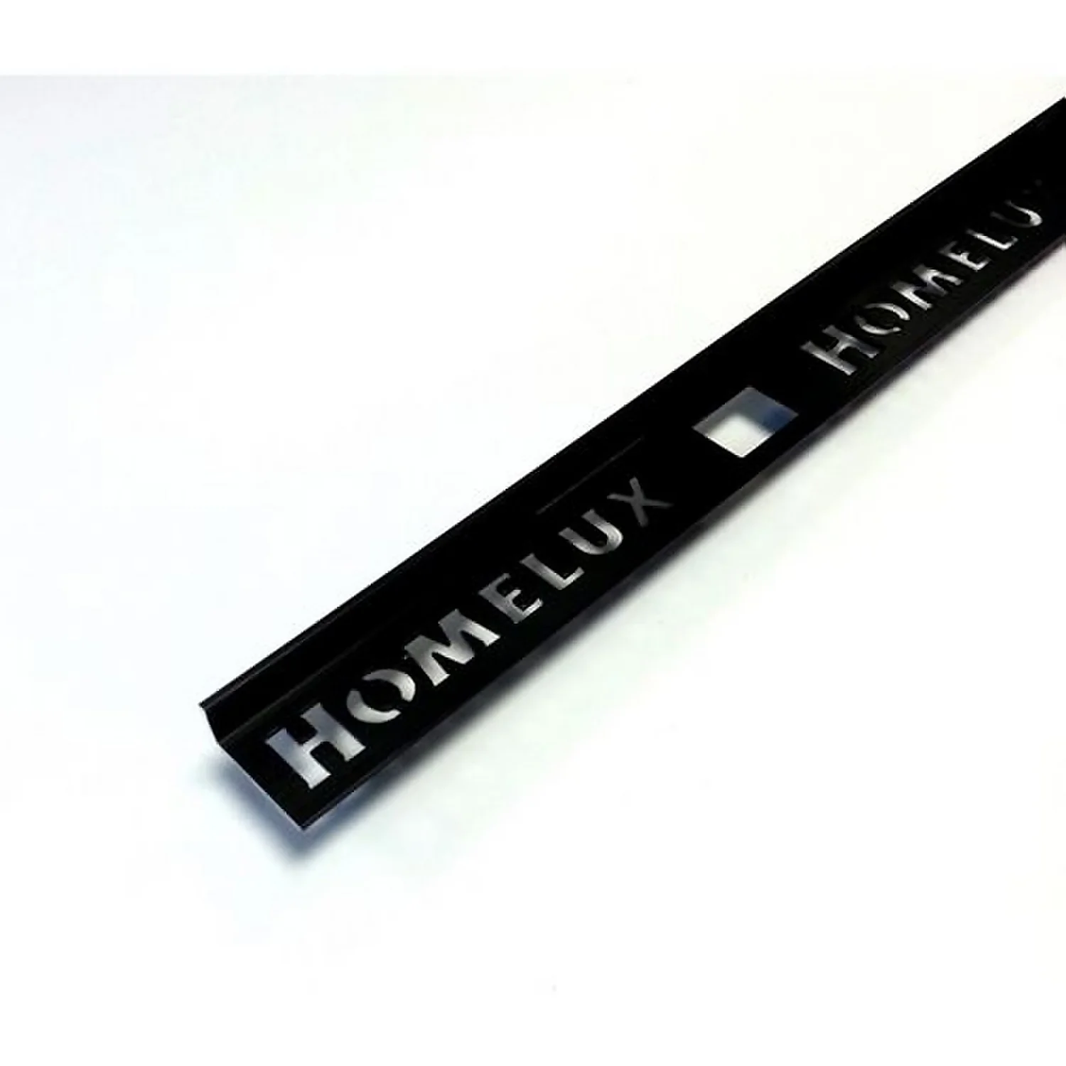 Homelux Straight Edge 10mm Brushed Tile Trim - Black - 1.83m 3 Homelux Straight Edge 10mm Brushed Tile Trim - Black - 1.83m