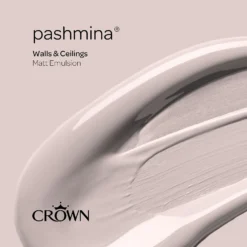 Crown Walls & Ceilings Matt Emulsion Paint Pashmina - Tester 40ml -Home Improvement 12807649 9294978273682592
