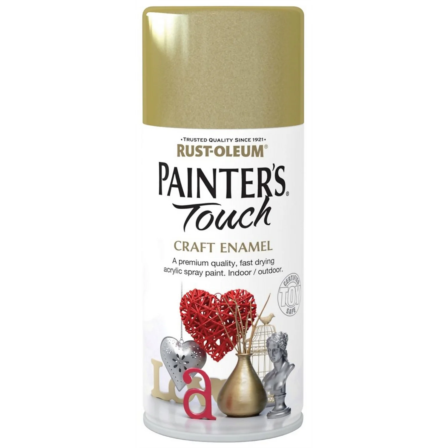 Rust-Oleum Painters Touch - Craft Enamel Spray Paint Gold Metallic - 150ml 3 Rust-Oleum Painters Touch - Craft Enamel Spray Paint Gold Metallic - 150ml