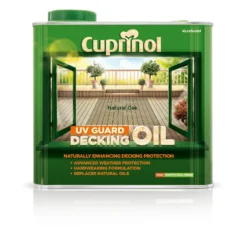 Cuprinol UV Guard Decking Oil - Natural Oak - 2.5L