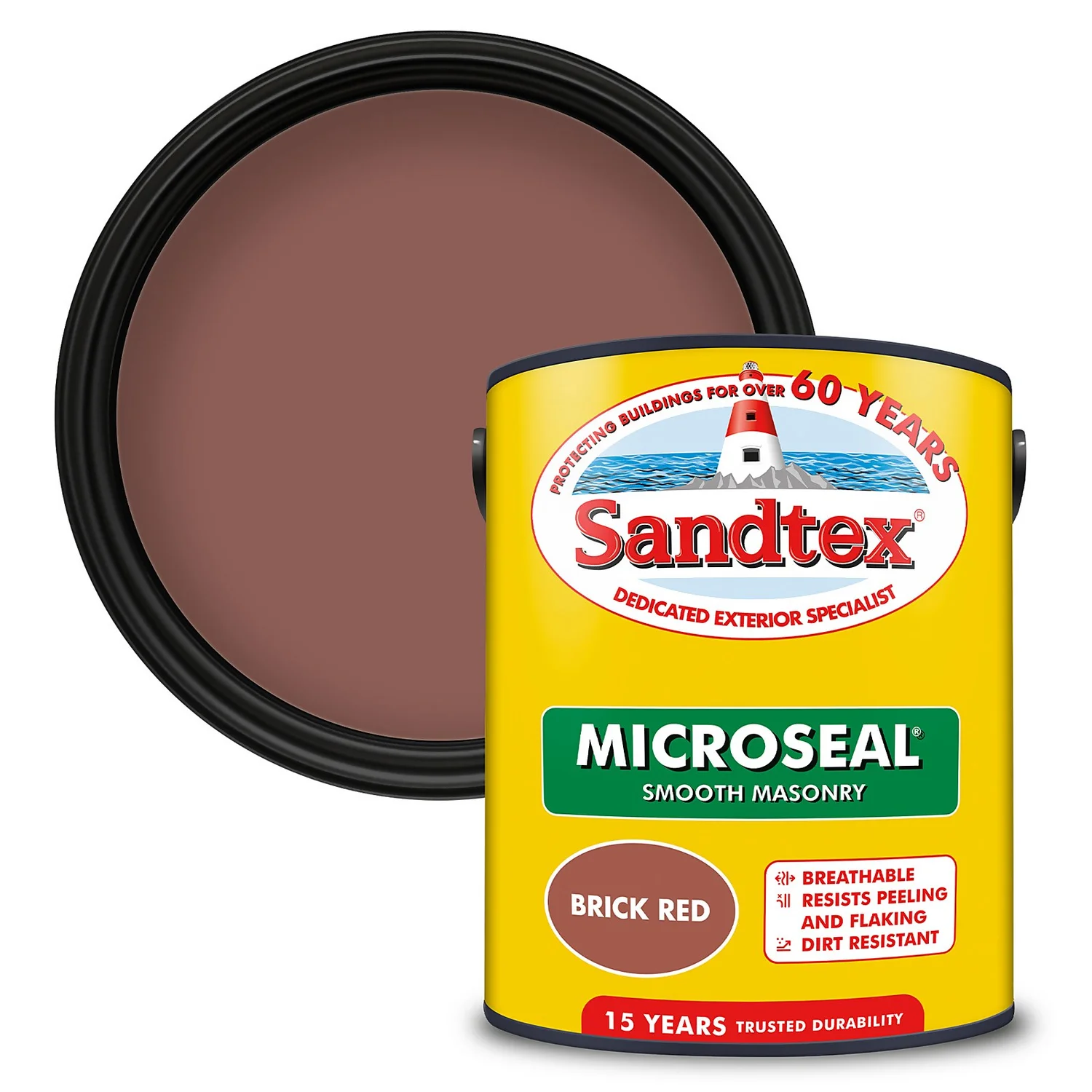 Sandtex® Ultra Smooth Masonry Paint Brick Red - 5L 3 Sandtex® Ultra Smooth Masonry Paint Brick Red - 5L