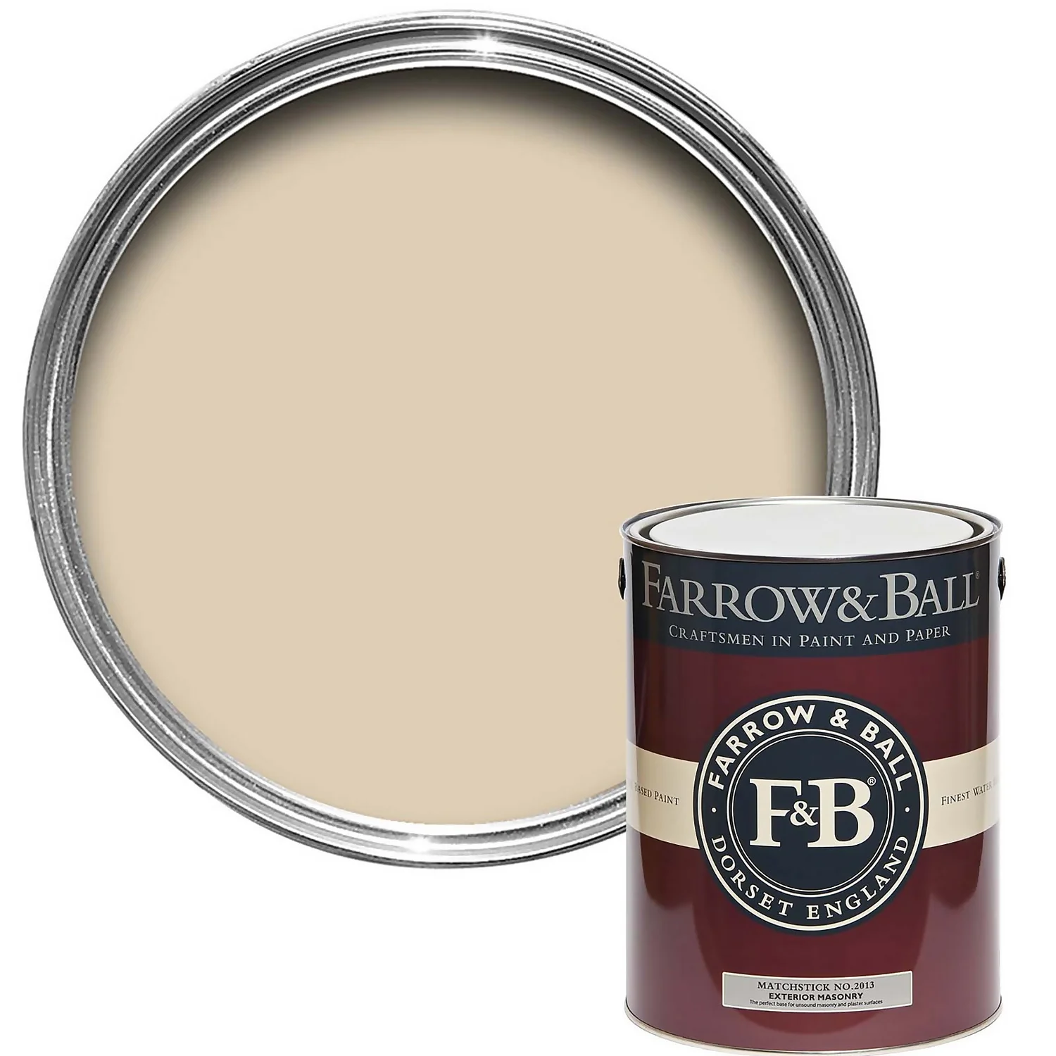 Farrow & Ball Exterior Masonry Paint Matchstick - 5L 3 Farrow & Ball Exterior Masonry Paint Matchstick - 5L