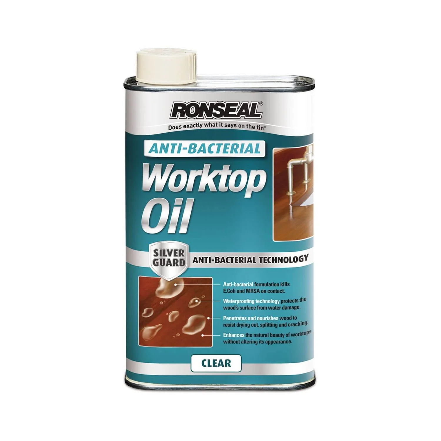Ronseal Anti-Bacterial Work Top Oil 1L 3 Ronseal Anti-Bacterial Work Top Oil 1L