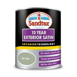 Sandtex® Exterior 10 Year Satin Paint Bay Tree - 750ml -Home Improvement 12811152 2034871314425765