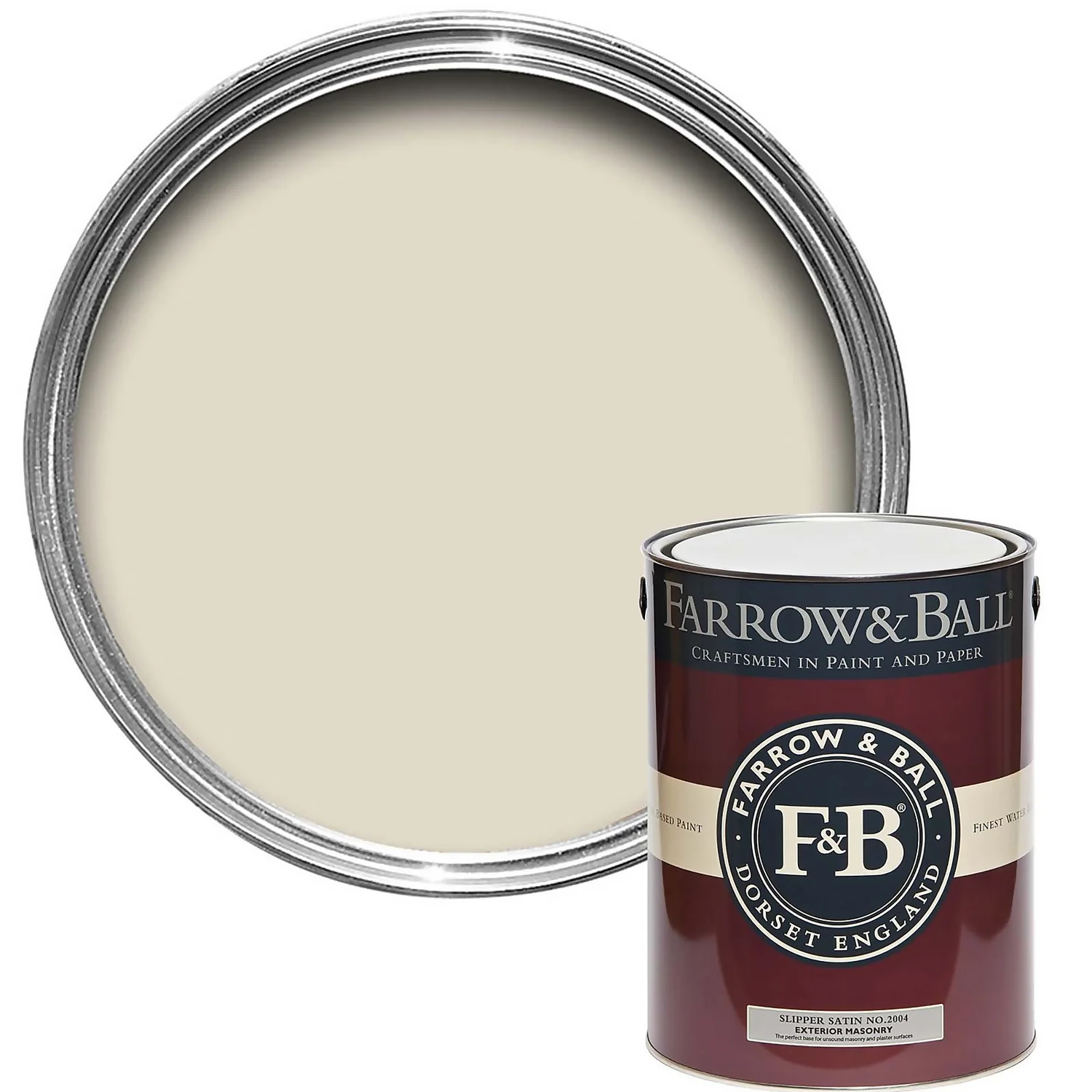 Farrow & Ball Exterior Masonry Paint Slipper Satin - 5L 3 Farrow & Ball Exterior Masonry Paint Slipper Satin - 5L