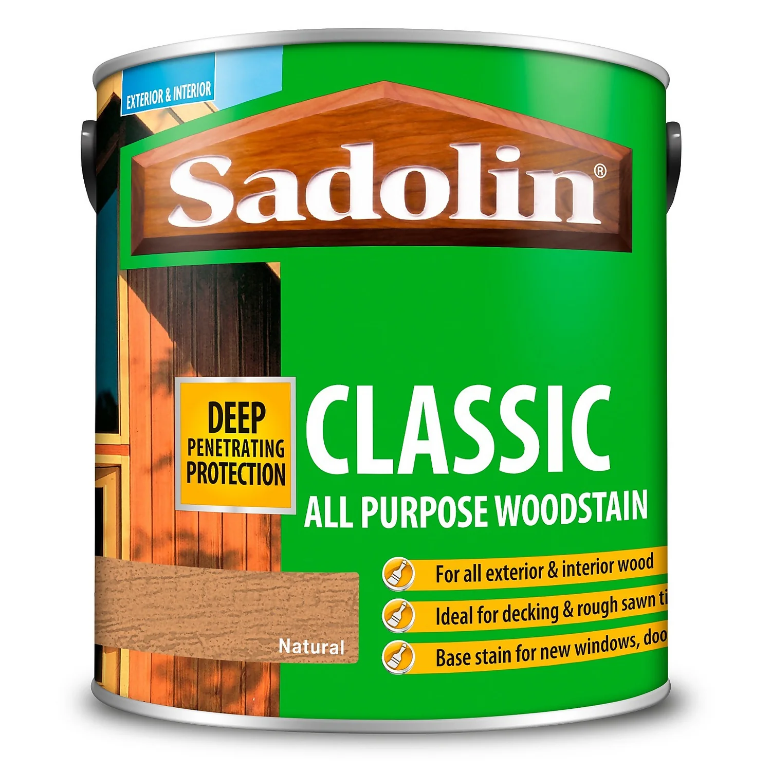Sadolin Classic All Purpose Woodstain Natural - 2.5L 8 Sadolin Classic All Purpose Woodstain Natural - 2.5L - Image 6