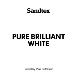 Sandtex® Rapid Dry Satin Paint Pure Brilliant White - 2.5L 17 Sandtex® Rapid Dry Satin Paint Pure Brilliant White - 2.5L -Home Improvement 12813510 3194951367214639