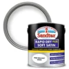 Sandtex® Rapid Dry Satin Paint Pure Brilliant White - 2.5L -Home Improvement 12813510 9134951366530081