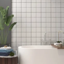 None Plain White Ceramic Wall Tile 150 X 150mm -Home Improvement 12813630 9664909414653498