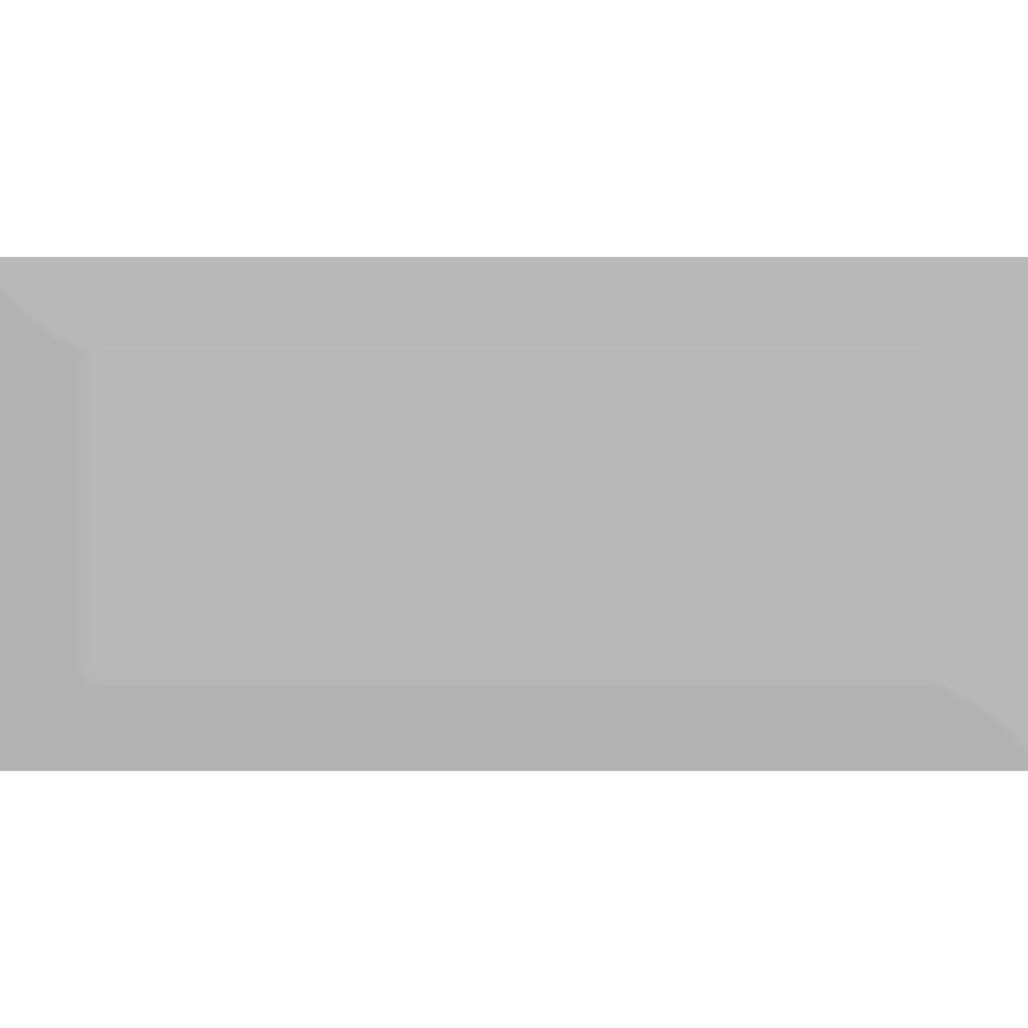 None Metro Grey Bevelled Ceramic Wall Tile 100 X 200mm 4 None Metro Grey Bevelled Ceramic Wall Tile 100 X 200mm - Image 2