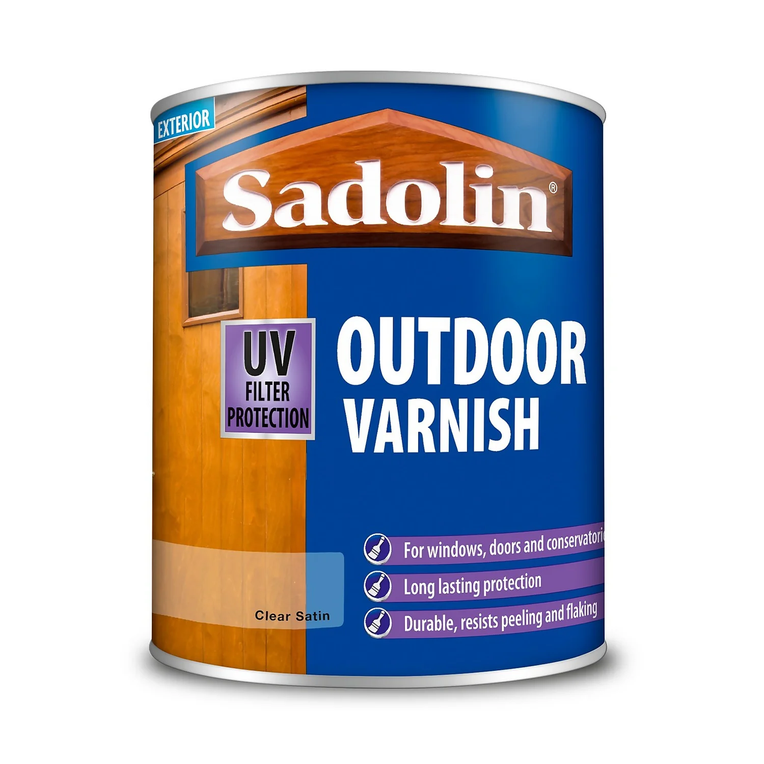 Sadolin Outdoor Wood Varnish Clear Satin - 750ml 3 Sadolin Outdoor Wood Varnish Clear Satin - 750ml