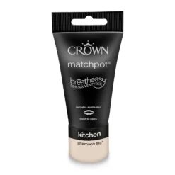 Crown Breatheasy Kitchen - Afternoon Tea - Matt Paint - 40ml -Home Improvement 12814055 1784857364684044