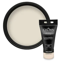 Crown Breatheasy Kitchen - Almond Cream - Matt Paint - 40ml