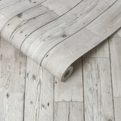 Fresco Wood Plank Neutral Wallpaper -Home Improvement 12814451 1404832956929450