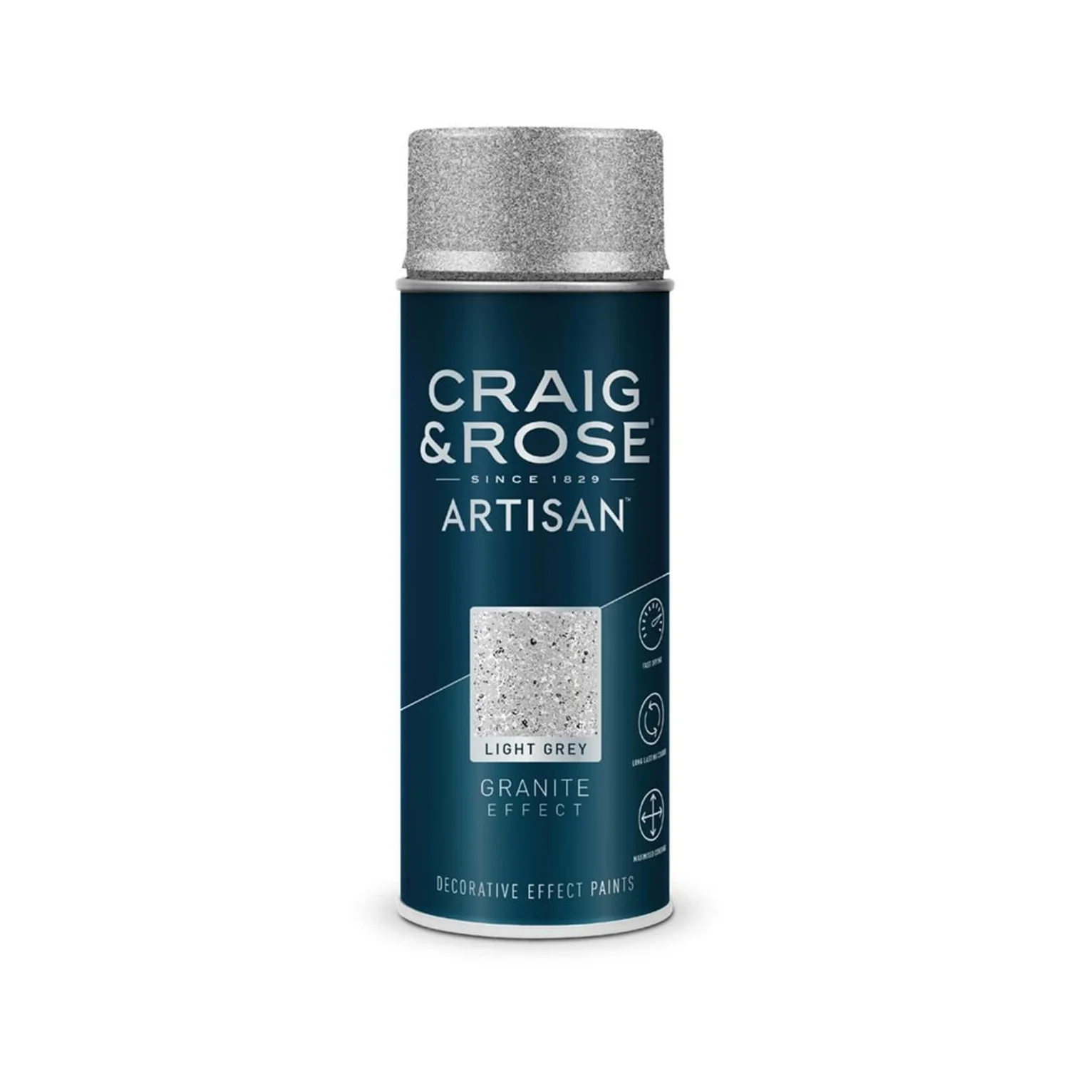 Craig & Rose Artisan Granite Spray Paint - Light Grey - 400ml 3 Craig & Rose Artisan Granite Spray Paint - Light Grey - 400ml