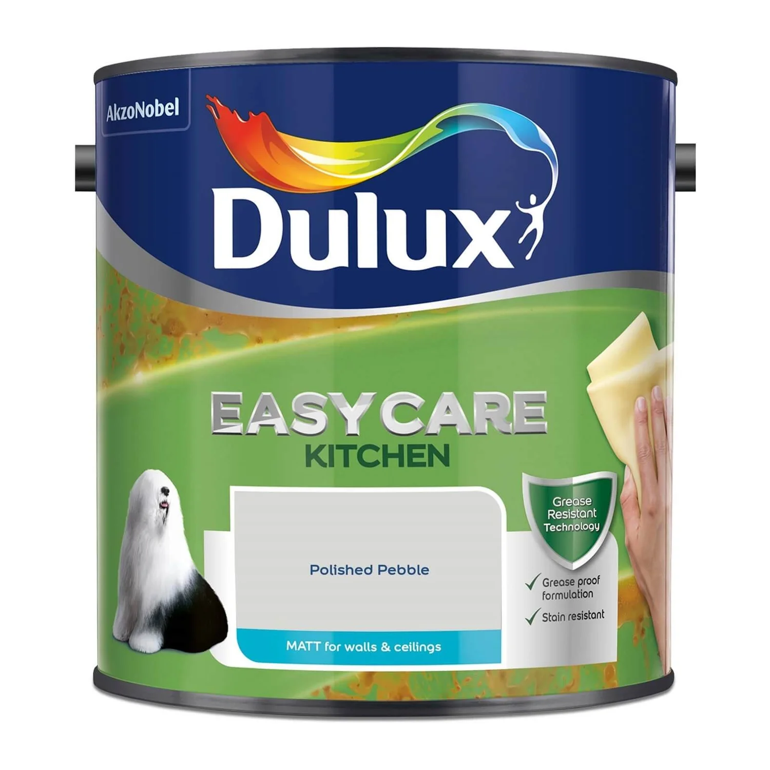Dulux Easycare Kitchen Polished Pebble Matt Paint - 2.5L 6 Dulux Easycare Kitchen Polished Pebble Matt Paint - 2.5L - Image 4