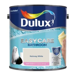 Dulux Easycare Bathroom Nutmeg White Soft Sheen Paint - 2.5L -Home Improvement 12819363 8764833221427921