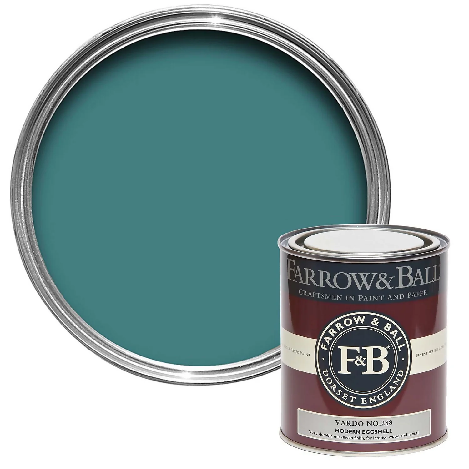 Farrow & Ball Modern Eggshell Paint Vardo - 750ml 3 Farrow & Ball Modern Eggshell Paint Vardo - 750ml