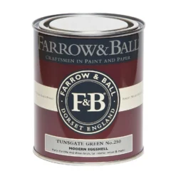 Farrow & Ball Modern Eggshell Paint Archive Collection: Tunsgate Green - 750ml 9 Farrow & Ball Modern Eggshell Paint Archive Collection: Tunsgate Green - 750ml -Home Improvement 12820606 4594952914963704