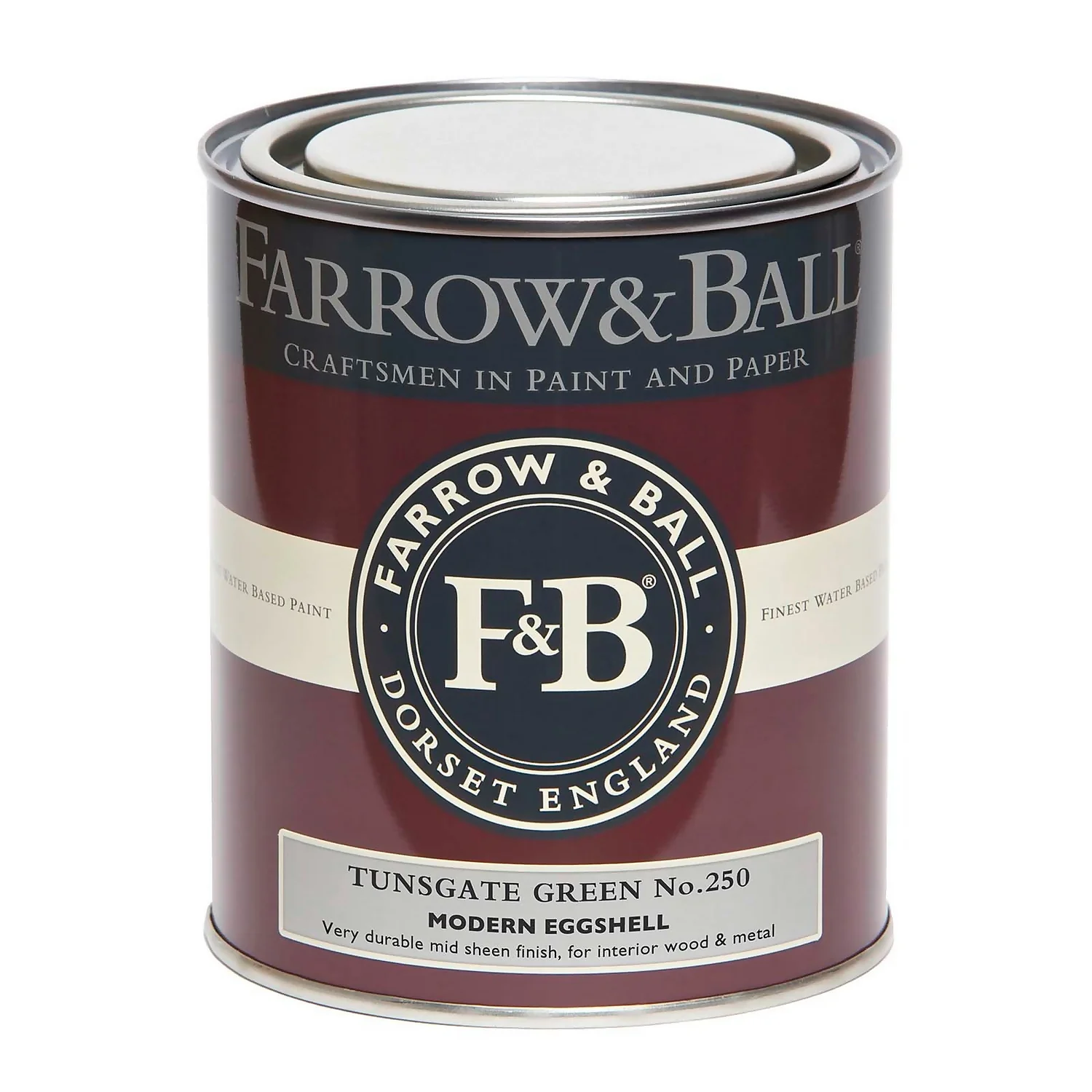 Farrow & Ball Modern Eggshell Paint Archive Collection: Tunsgate Green - 750ml 6 Farrow & Ball Modern Eggshell Paint Archive Collection: Tunsgate Green - 750ml - Image 4