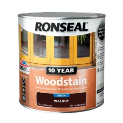 Ronseal 10 Year Woodstain Walnut Satin - 750ml 15 Ronseal 10 Year Woodstain Walnut Satin - 750ml -Home Improvement 12820826 1574831917927162