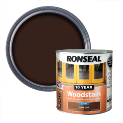 Ronseal 10 Year Woodstain Dark Oak Satin - 2.5L
