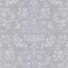 Arthouse Kyasha Damask Embossed Metallic Foil Silver Wallpaper