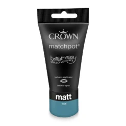 Crown Walls & Ceilings Matt Emulsion Paint Teal - Tester 40ml -Home Improvement 12823120 8224978275955320