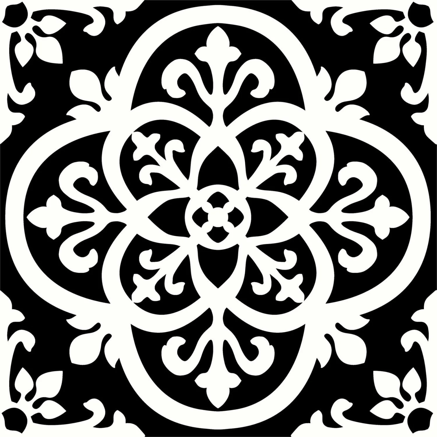None FloorPops Peel And Stick Self Adhesive Floor Tiles - Gothic 4 None FloorPops Peel And Stick Self Adhesive Floor Tiles - Gothic - Image 2