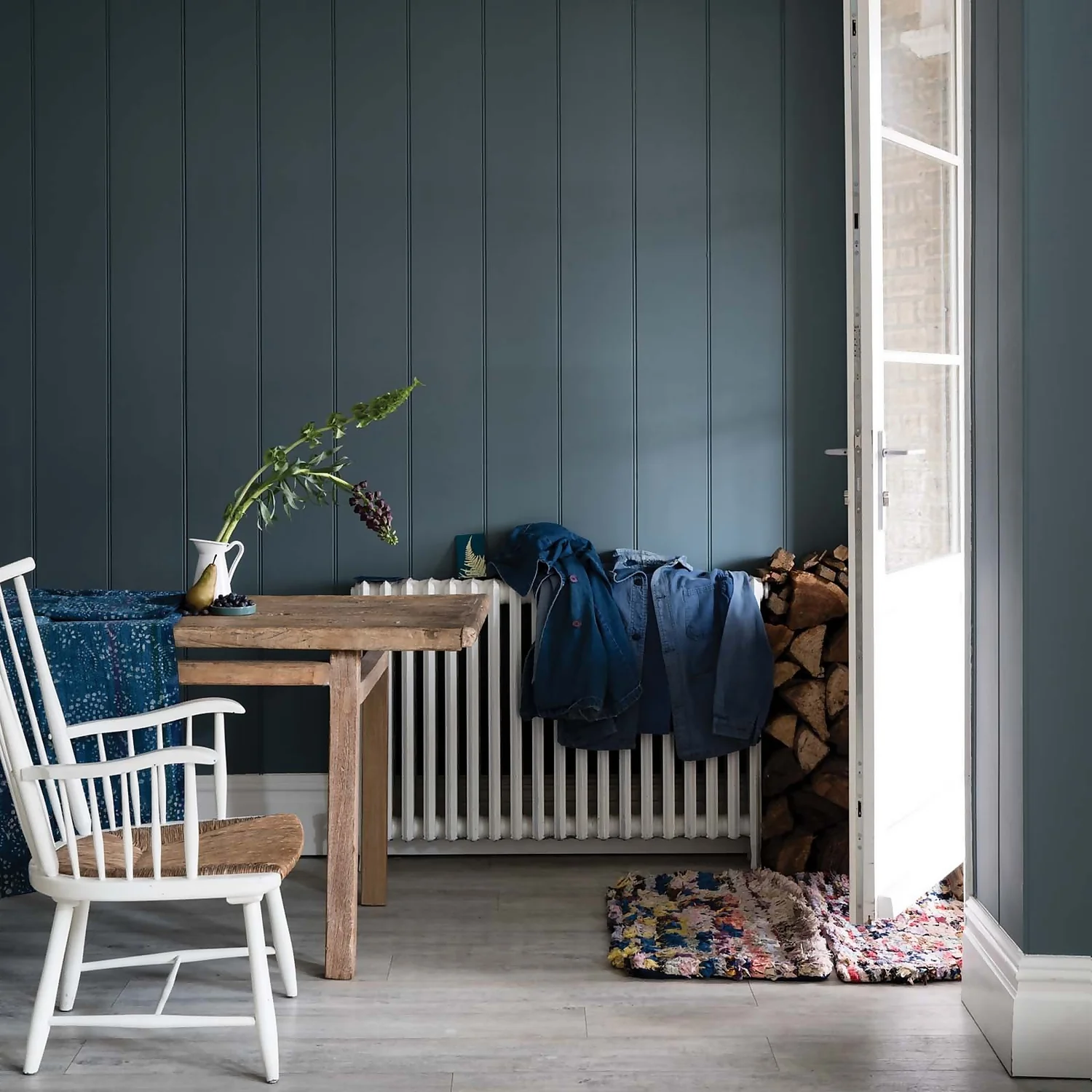 Farrow & Ball Estate Eggshell Paint De Nimes - 2.5L 4 Farrow & Ball Estate Eggshell Paint De Nimes - 2.5L - Image 2