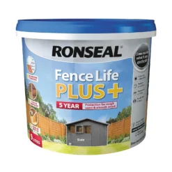 Ronseal Fence Life Plus Slate - 9L -Home Improvement 12826702 1844942086764886