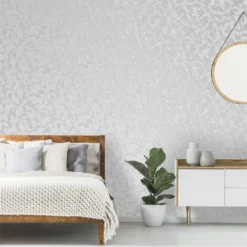 Superfresco Milan Scroll Silver Wallpaper -Home Improvement 12829500 1254833172552680