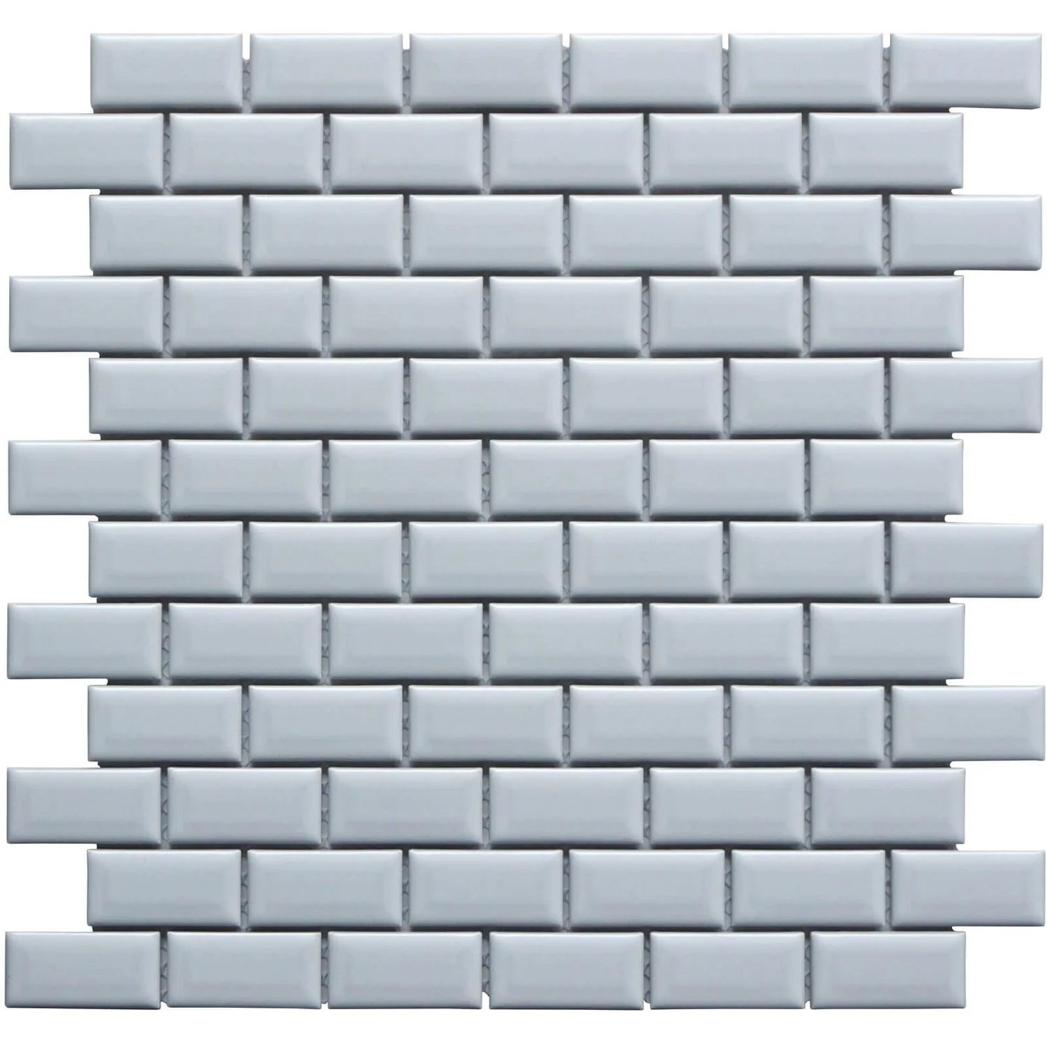 House Of Mosaics White Mini Metro Mosaic Tile - 296 X 296mm 4 House Of Mosaics White Mini Metro Mosaic Tile - 296 X 296mm - Image 2