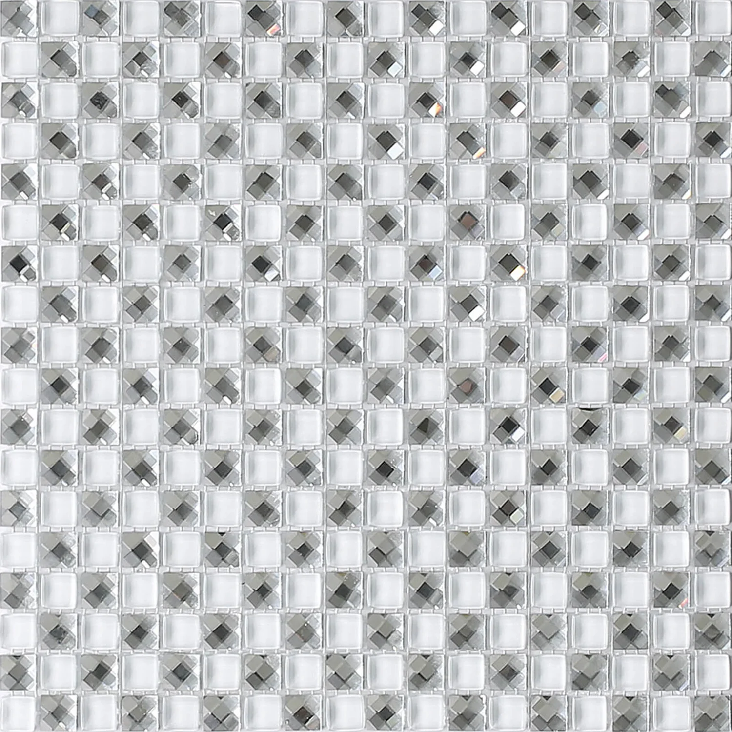 House Of Mosaics White Jewel Mosaic Tile (Sample Only) - 150 X 110mm 3 House Of Mosaics White Jewel Mosaic Tile (Sample Only) - 150 X 110mm