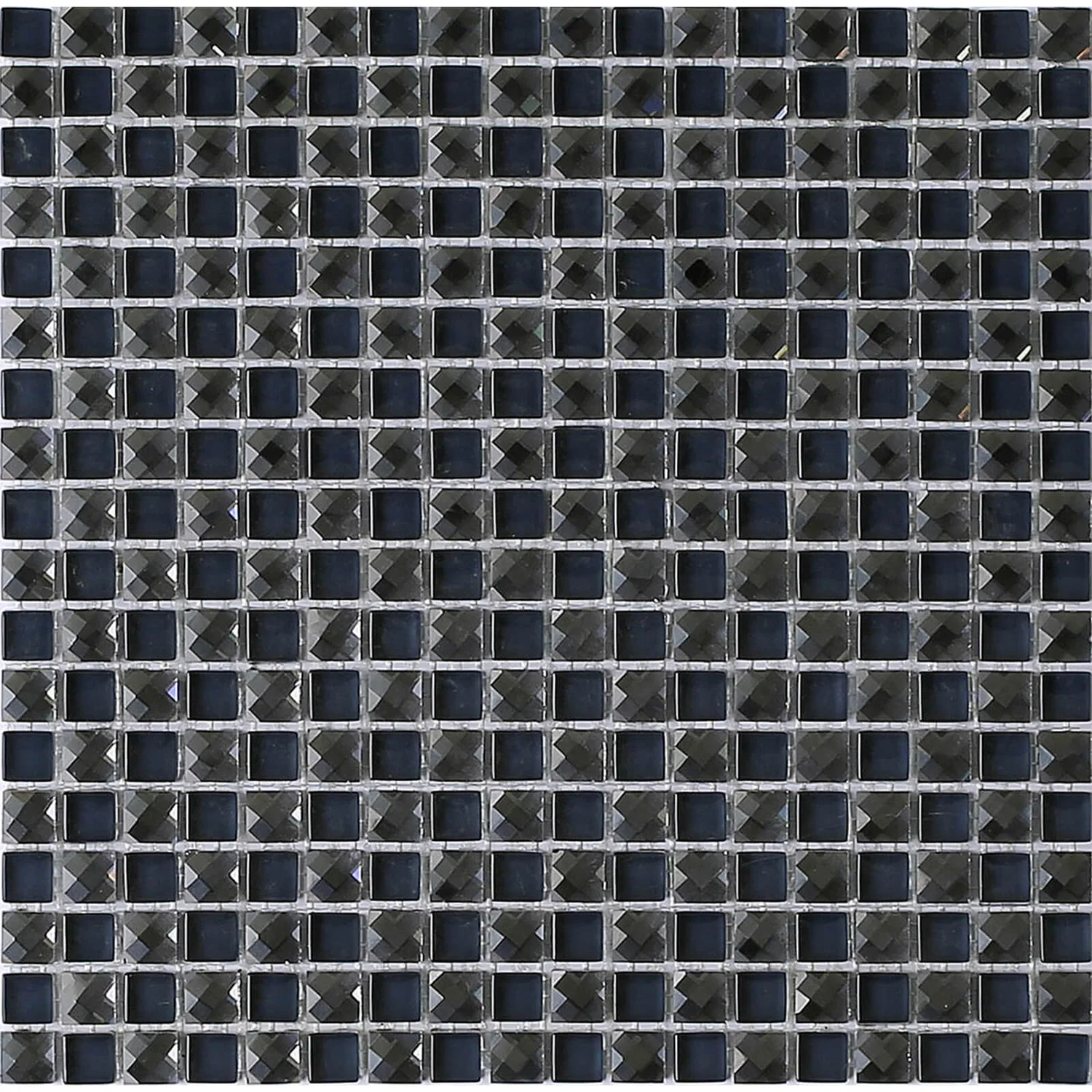 House Of Mosaics Black Jewel Mosaic Tile - 300 X 300mm 4 House Of Mosaics Black Jewel Mosaic Tile - 300 X 300mm - Image 2