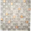 House Of Mosaics Copper Antwerp Mosaic Tile (Sample Only) - 150 X 110mm -Home Improvement 12829914 1194831950393570