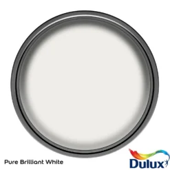 Dulux Once Satinwood Paint Pure Brilliant White - 750ml -Home Improvement 12830369 1504832979054159