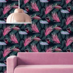 Fresco Neon Love Wallpaper -Home Improvement 12831413 1254843450800003
