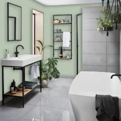 Homebase Bathroom Mid Sheen Paint - Fresh Herb 2.5L -Home Improvement 12832545 1824832979880302