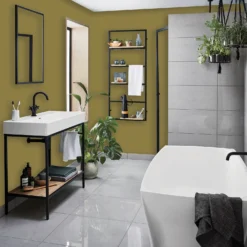 Homebase Bathroom Mid Sheen Paint - Moss Green 2.5L -Home Improvement 12832554 1944832985083277