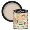 Crown Walls & Ceilings Silk Emulsion Paint Toasted Almond - 5L 1 Crown Walls & Ceilings Silk Emulsion Paint Toasted Almond - 5L -Home Improvement 12833721 8784966161718458