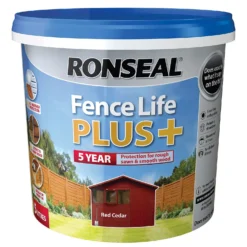 Ronseal Fence Life Plus Paint Red Cedar - 5L -Home Improvement 12834175 4714942087159698