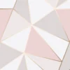 Fresco Apex Geometric Wallpaper - Pink & Rose Gold -Home Improvement 12835580 2844831604244714