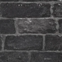 Fresco House Brick Black Wallpaper -Home Improvement 12835581 1324832954276208