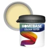 Homebase Matt Emulsion Paint Lemon Souffle - Tester 90ml -Home Improvement 12835770 1724831951765671